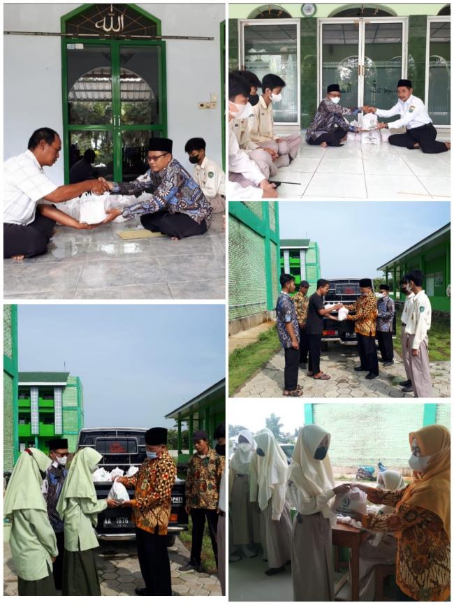 Indahnya Berbagi, MTsN 7 Kebumen Gelar Bakti Sosial 